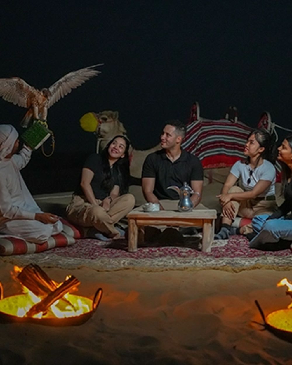 Dubai: Night Desert safari with Camel Ride & Stargazing