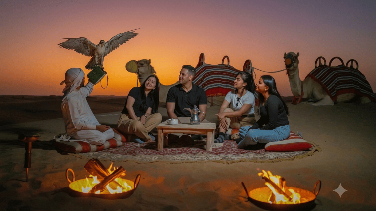 Dubai: Night Desert safari with Camel Ride & Stargazing