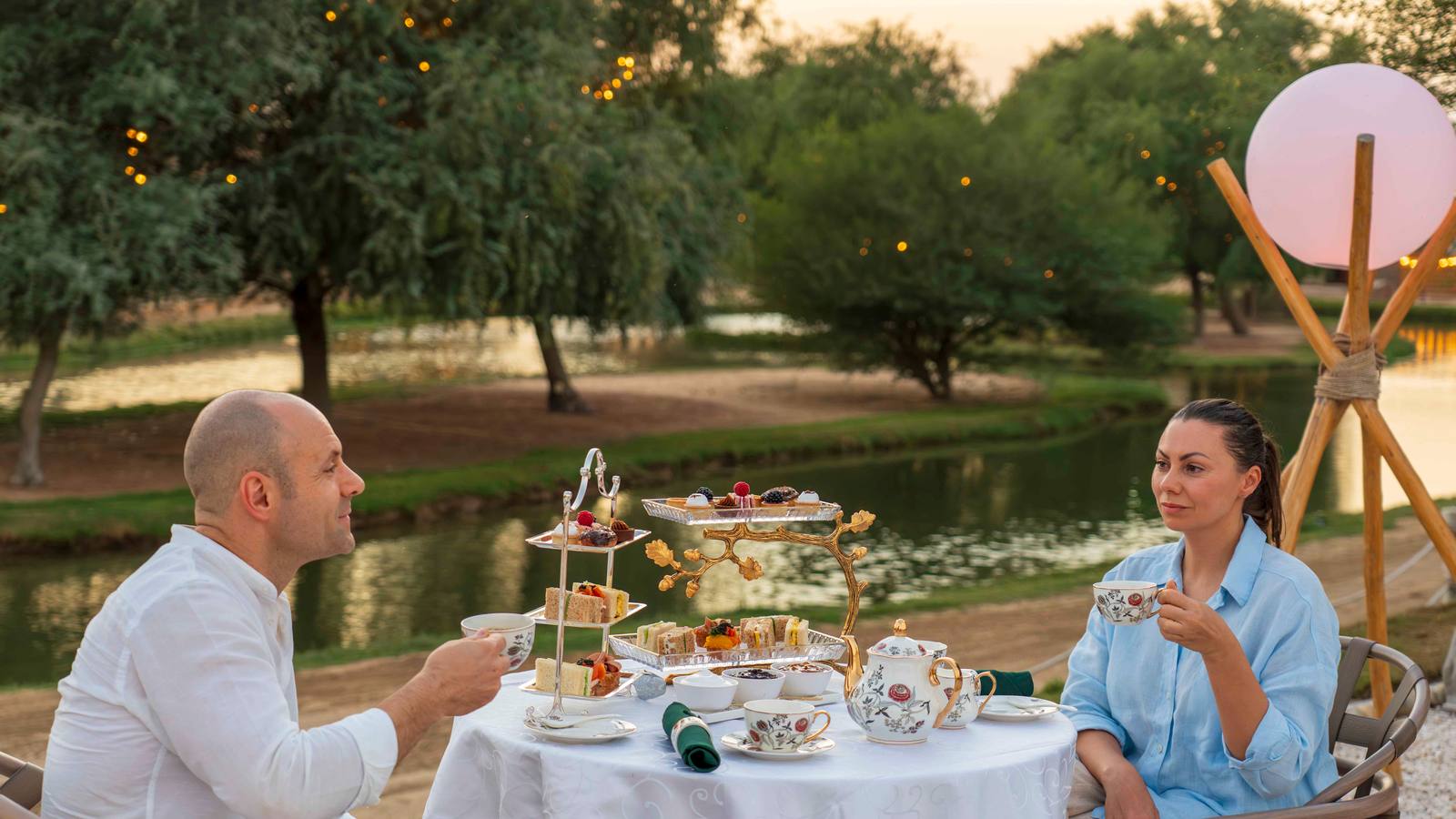 Dubai: Desert Afternoon High Tea at Al Marmoom Oasis