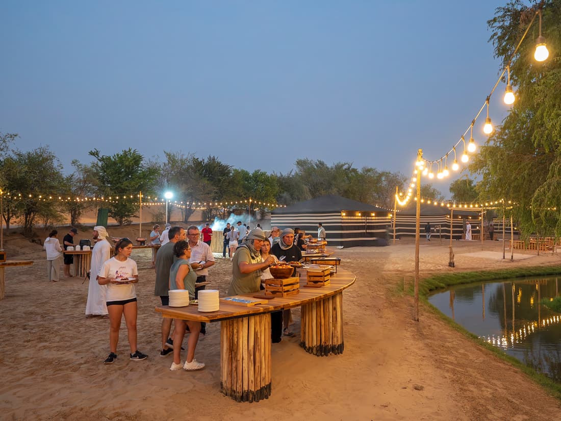 Dinner at OceanAir camp