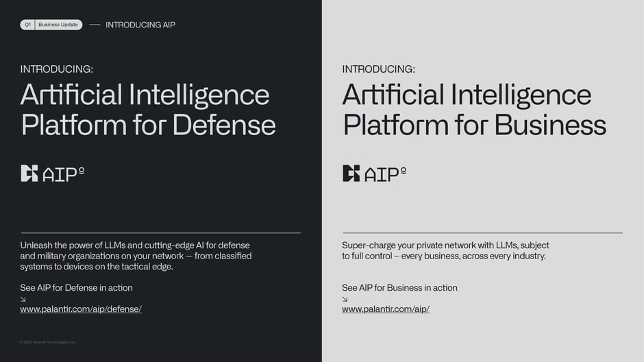 AIP for Defense and AIP for Business