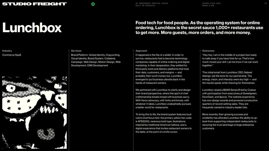 Lunchbox case study opening