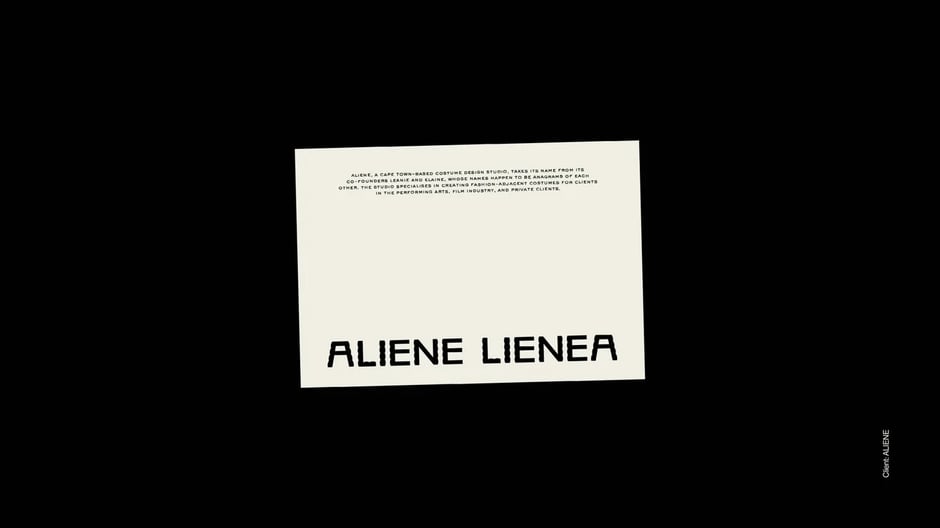 Aliene Lienea brand narrative and studio philosophy