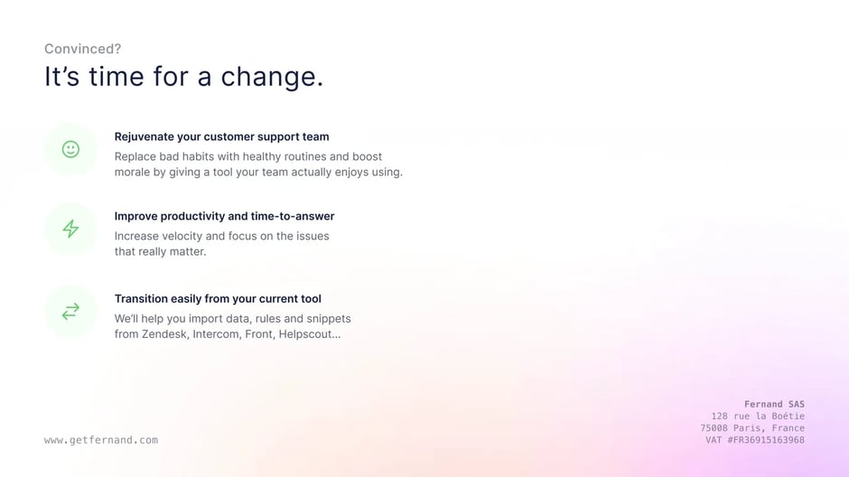 It's time for a change: rejuvenate your support team