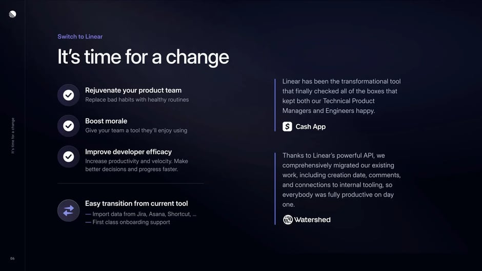 Switch to Linear for team morale and developer productivity