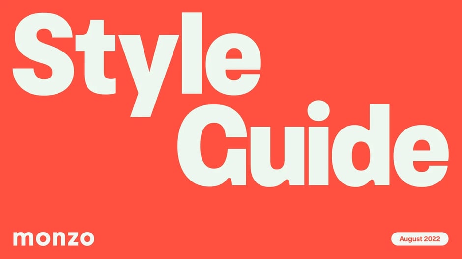 Monzo Brand Style Guide 2022