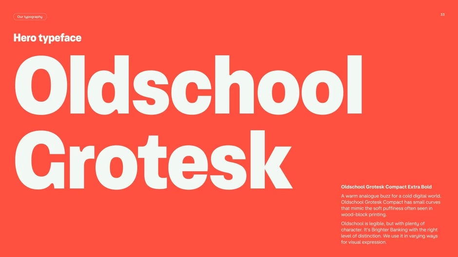 Oldschool Grotesk hero typeface