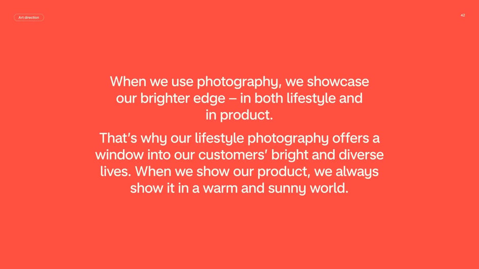 Lifestyle imagery in brand communications
