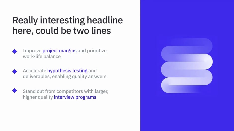 Improve margins and accelerate hypothesis testing