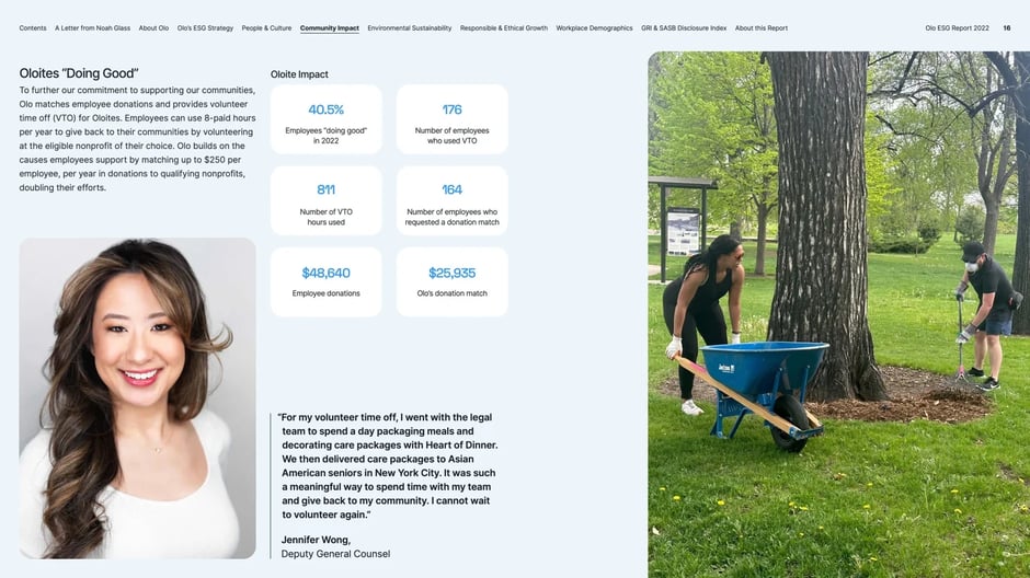 Doing Good volunteer program