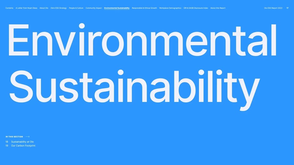 Environmental sustainability and carbon footprint