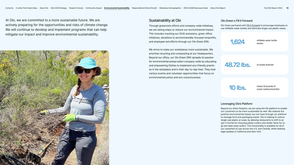 Sustainability with carbon footprint goals
