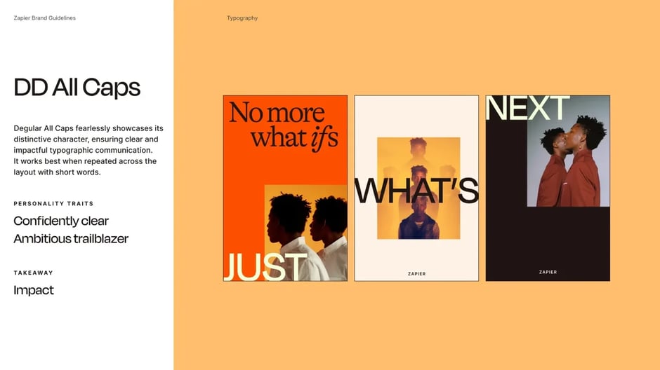 DD Bold typeface personality and applications