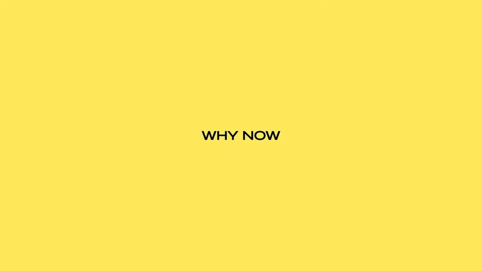 Why now: timing section header