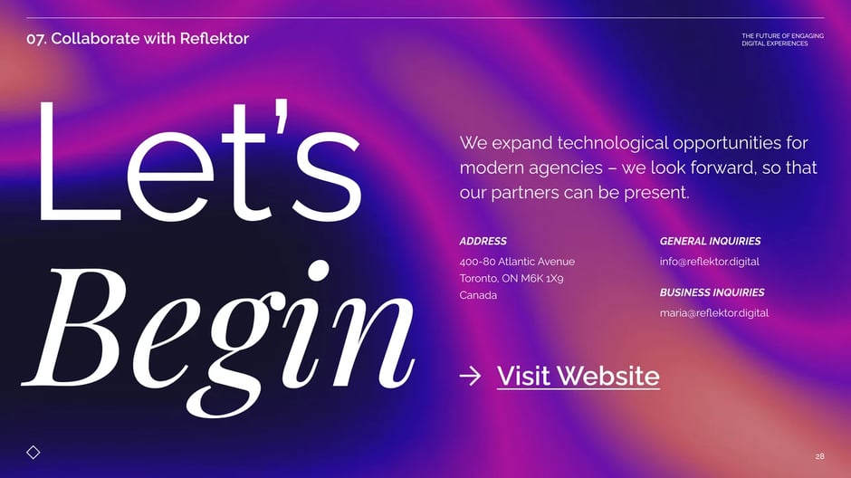 Reach out for WebAR partnership inquiries