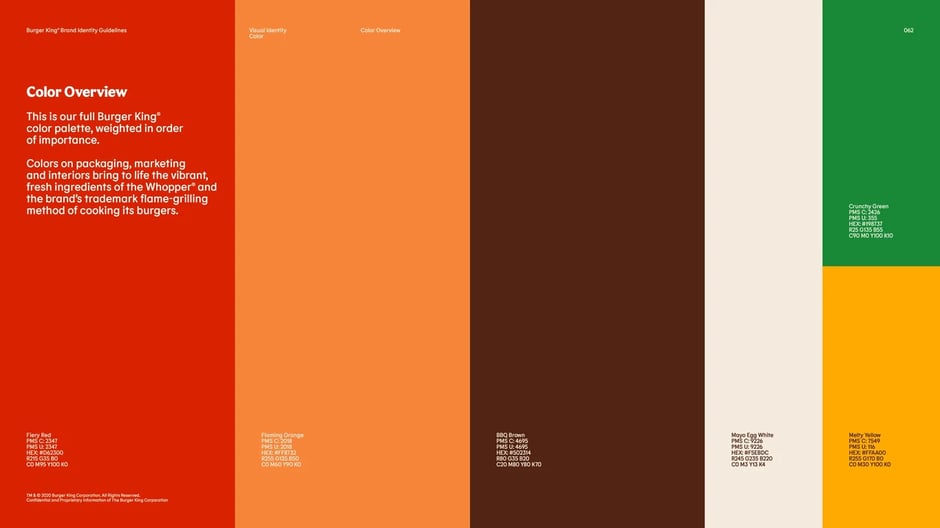 Color Overview Primary Secondary