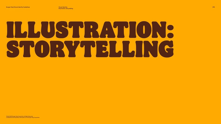 Section introducing visual storytelling approach using illustration to communicate brand