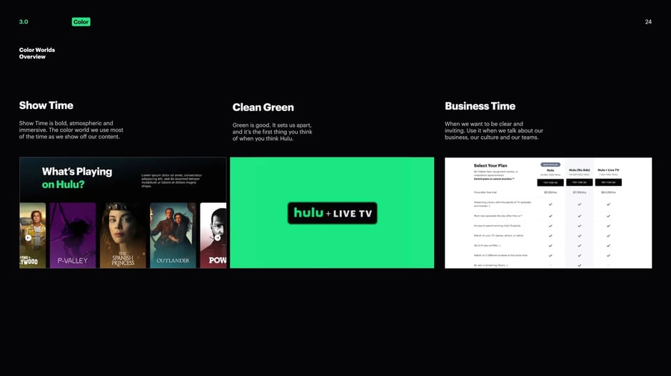 Color application and contrast standards