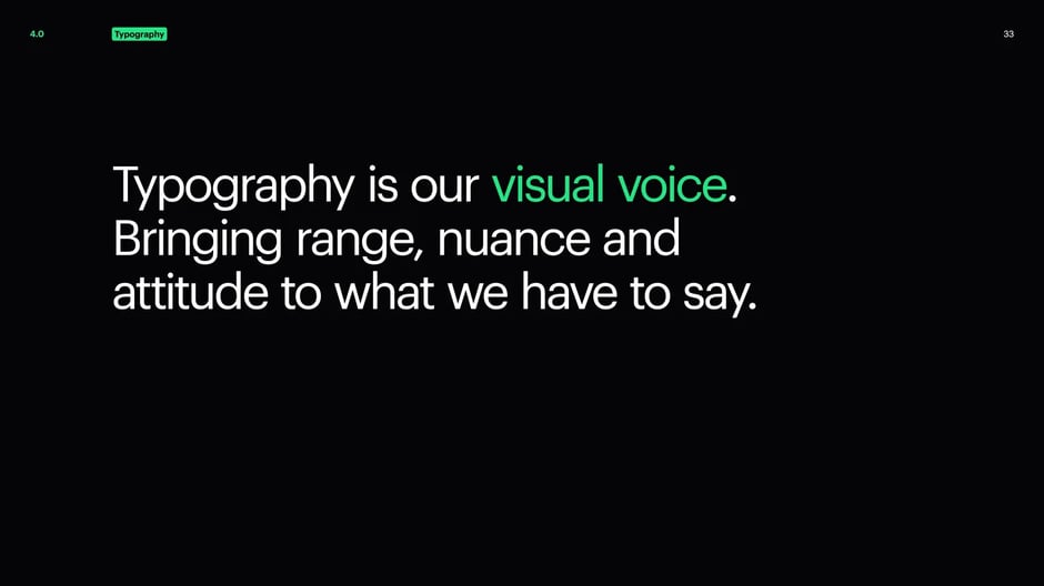Font pairing and hierarchical system