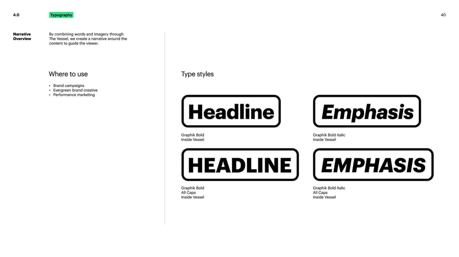 Caption and label styling rules