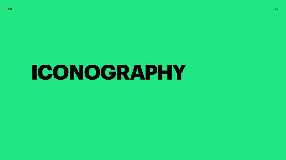 Iconography system and guidelines