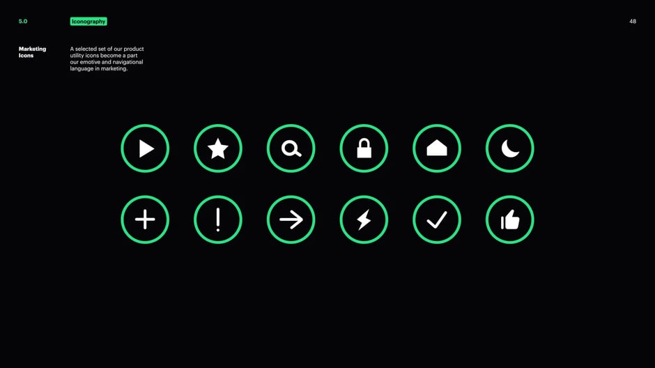 Icon styles and style variations