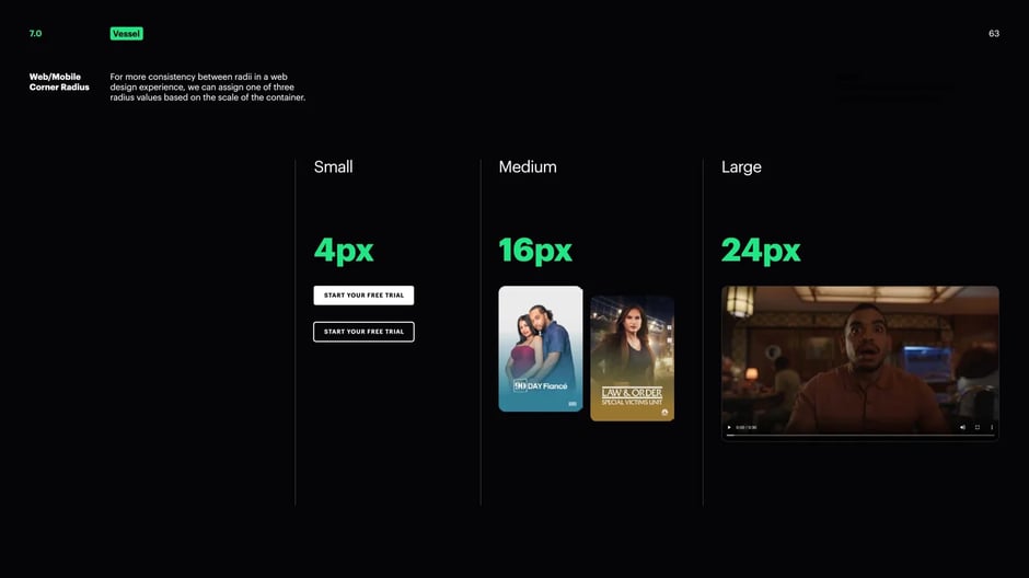Footer and navigation area layouts
