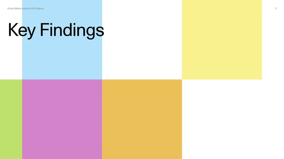 Art market segments and categories