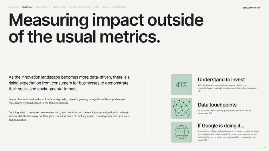 Measuring impact outside of the usual metrics