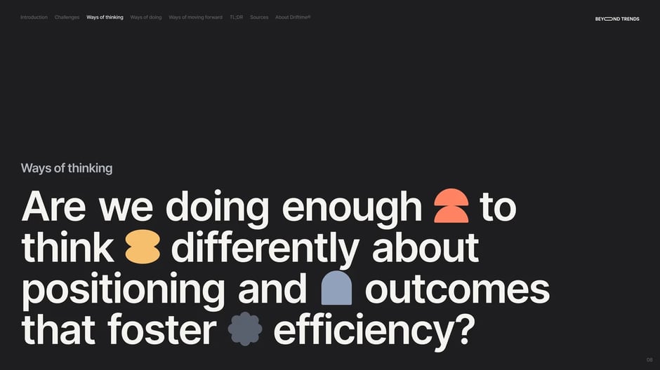 Ways of thinking shape organizational mindset