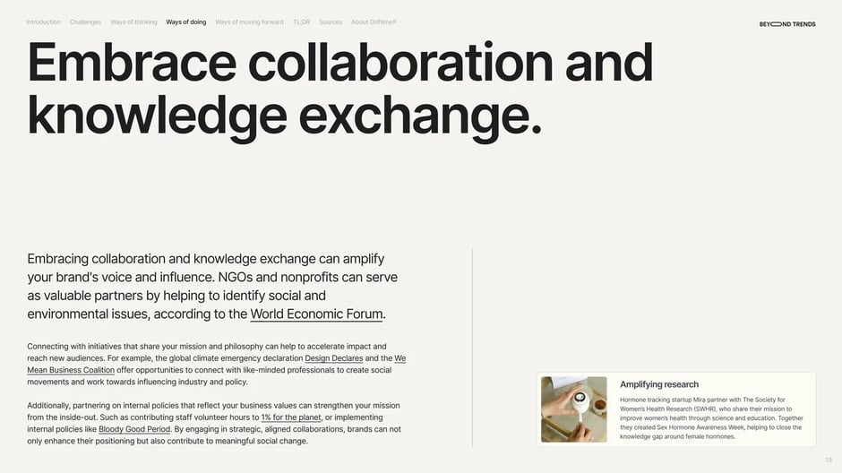 Embrace collaboration and knowledge exchange