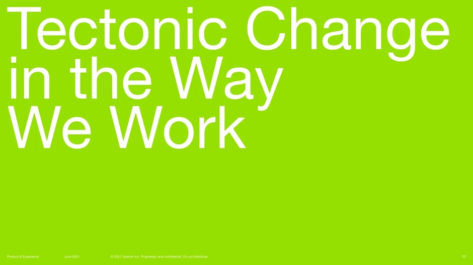 Tectonic Changes in How Work Functions