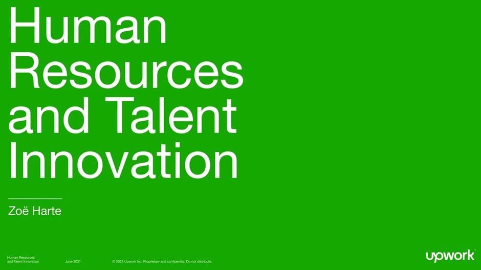 Human Resources and Talent Innovation