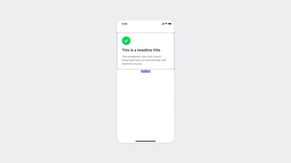 Component picker interface with preview pane showing selected component details