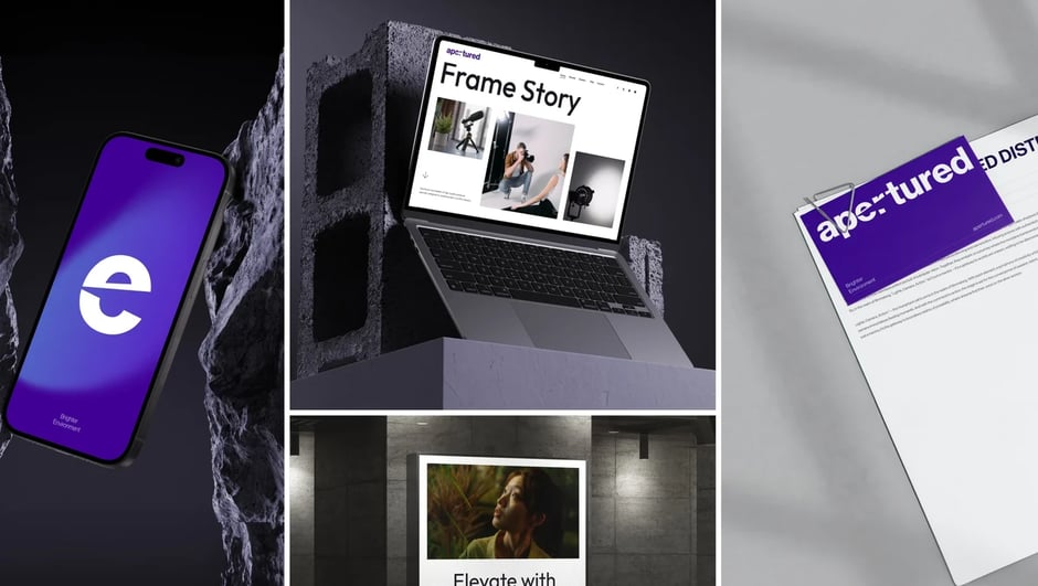 Aperture deliverables: branding, website, and marketing campaigns