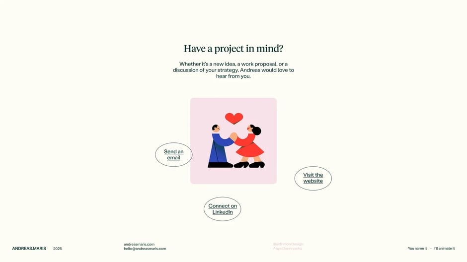 Andreas Maris: Project inquiries and collaboration