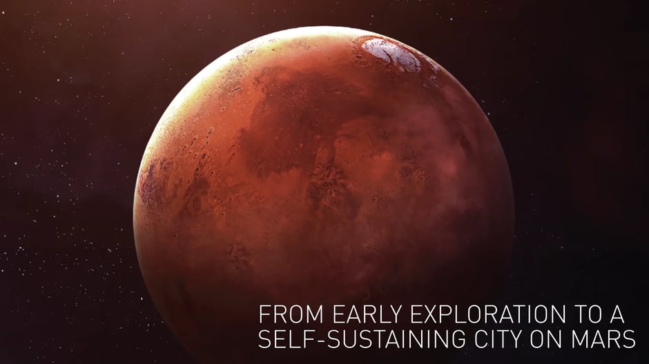 From early exploration to self-sustaining Mars city