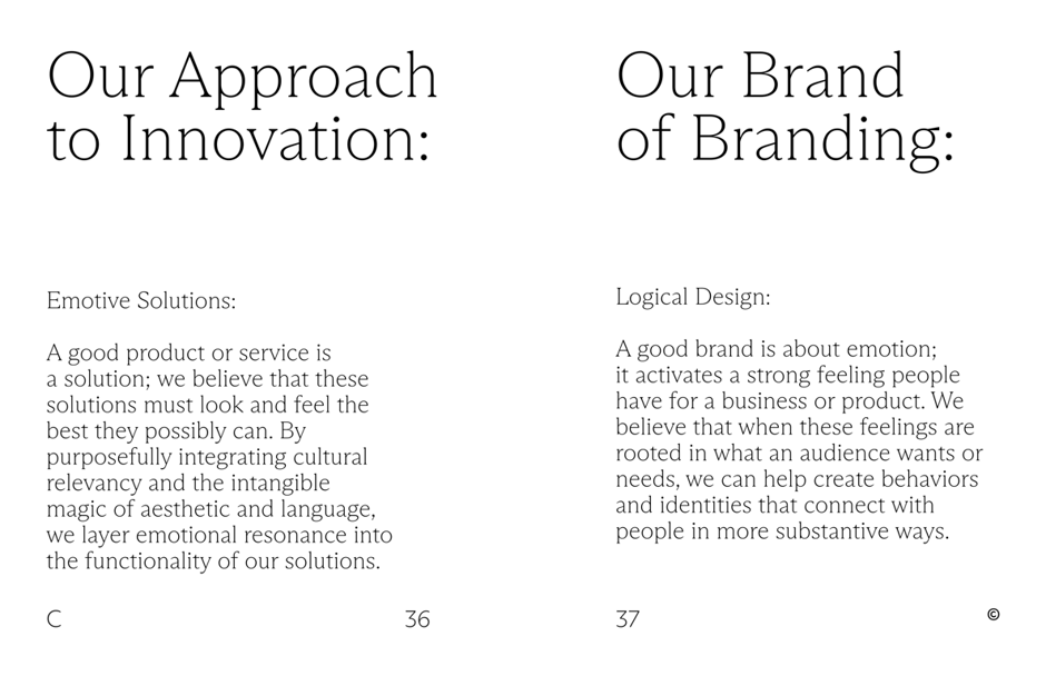 Approach to innovation and design