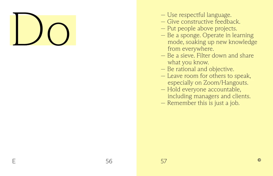 Combo culture dos and practices