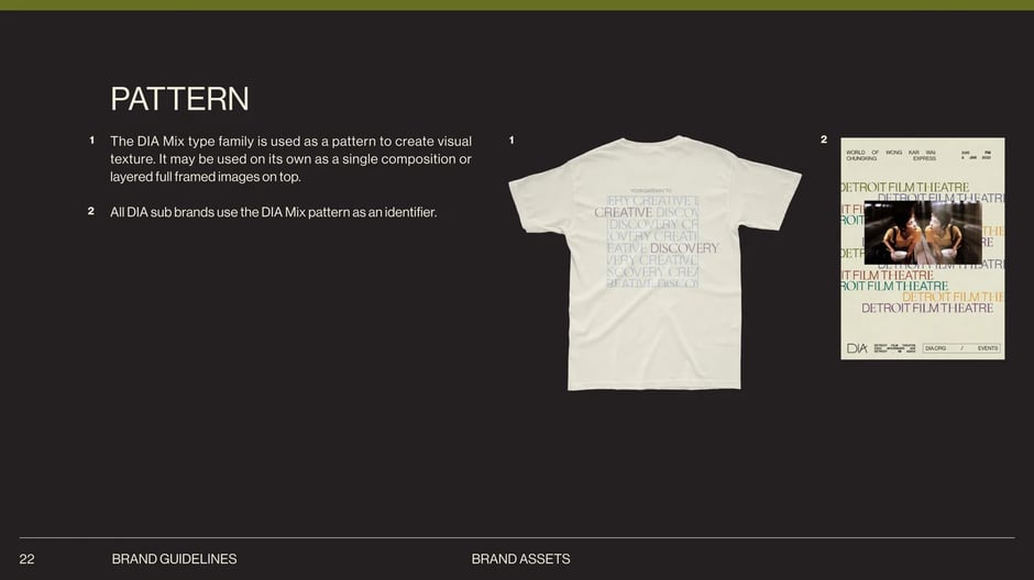 Pattern as texture and visual identifier