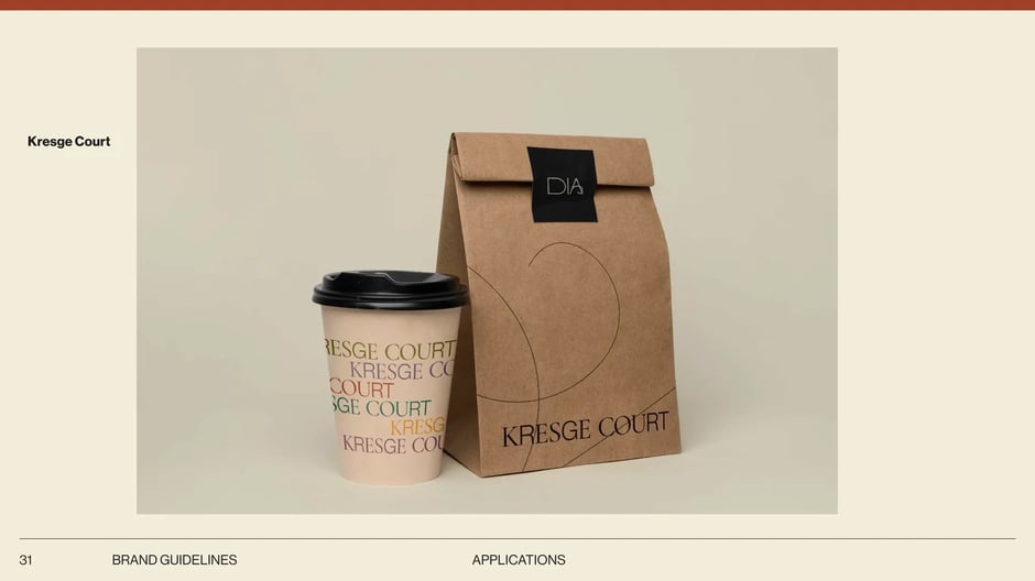 Food beverage and Kresge Court packaging