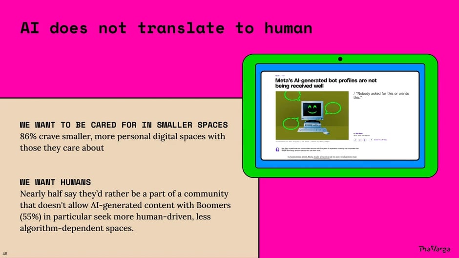AI Does Not Translate to Human Connection