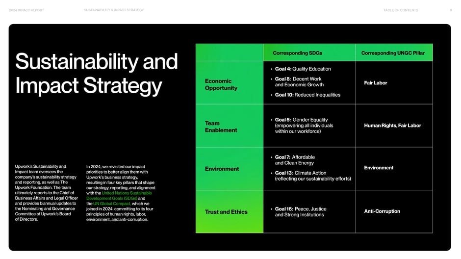 Sustainability and Impact Strategy