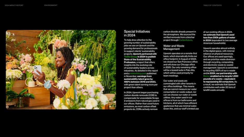 Special initiatives in 2024