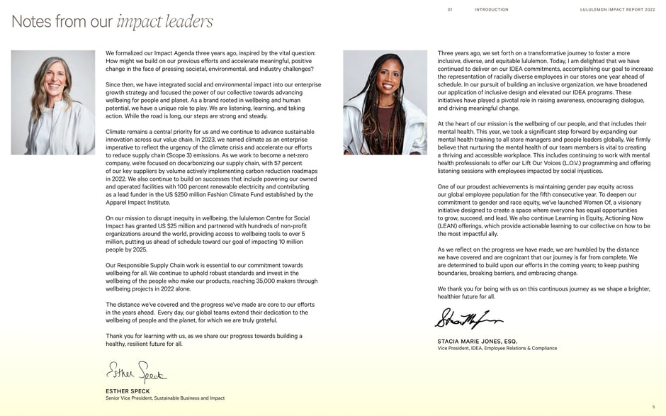 Notes from our impact leaders