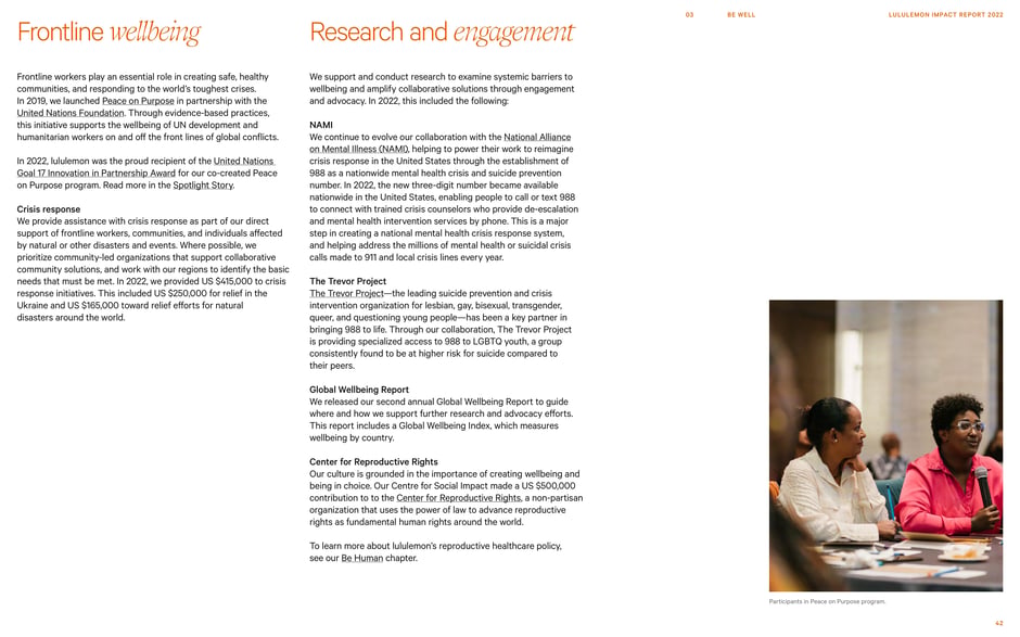 Frontline wellbeing: Research and engagement