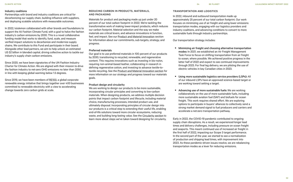 Industry coalitions, product materials, and logistics