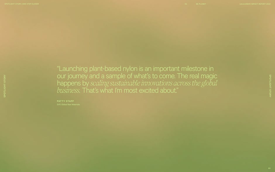 'Launching plant‑based nylon is an important milestone'