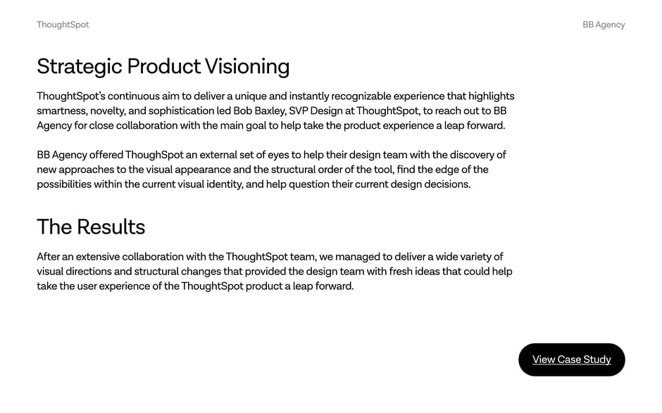 Strategic product visioning: the results