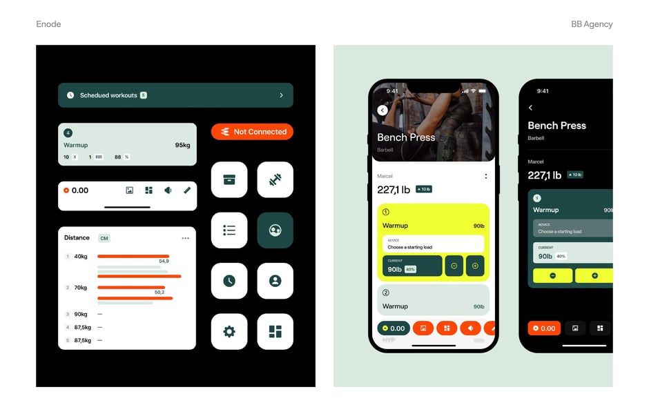 Mobile UI components and interaction patterns
